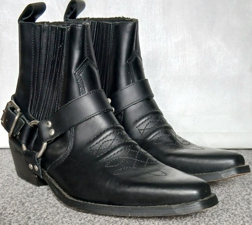Mens gringos black leather - mens,
