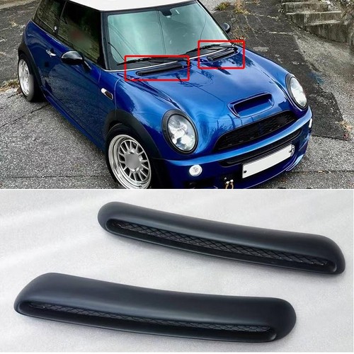 Fiberglass front hood air vent - front,