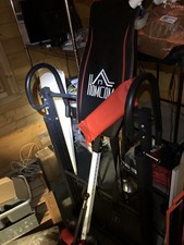 HOMCOM ‎UKA91-0900331 Steel Adjustable Gravity Inversion Table - Red/Black