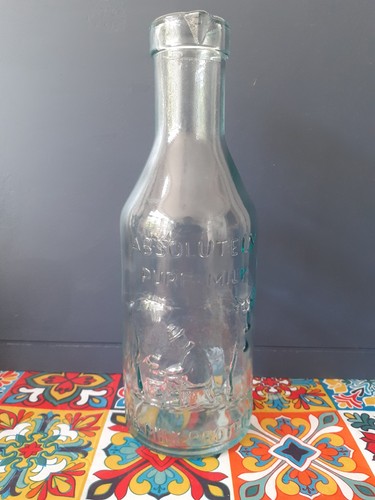 Vintage 1950s glass milk - 1950s,