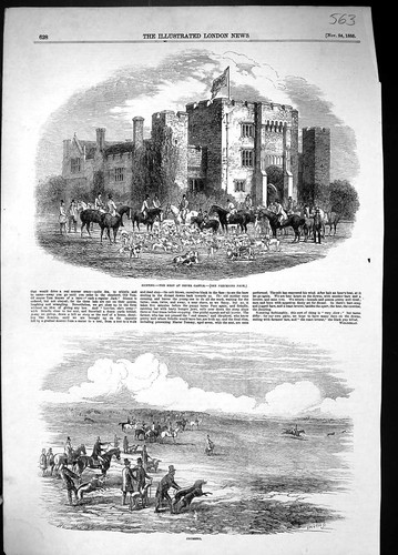 Old 1855 hunting hever castle - old,