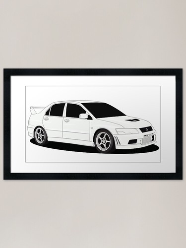 Mitsubishi evolution framed - evolution,