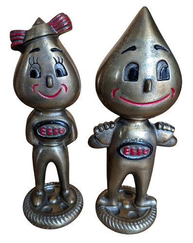 Esso advertising metal figures - advertising,