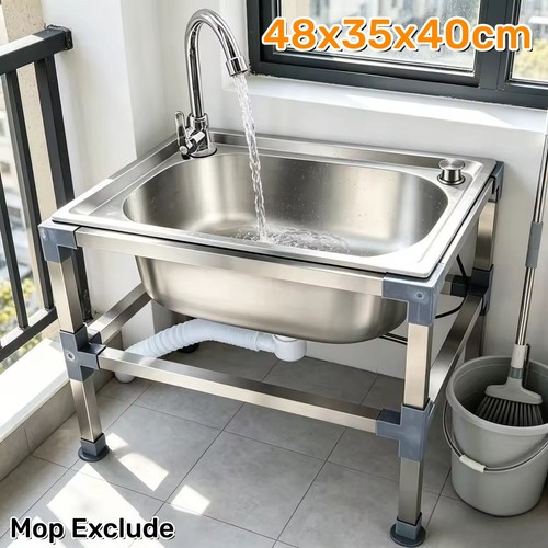 Stainless steel mop sink - stainless,