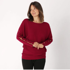 Nina Leonard Boatneck Ribbed