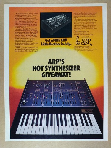 1976 arp odyssey synthesizer - odyssey,