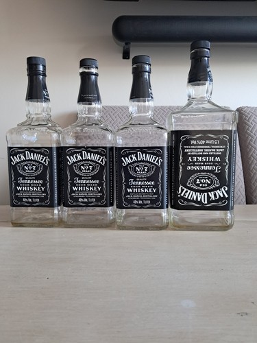 Empty jack daniels bottles - empty,