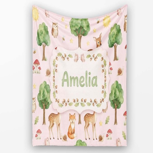 Soft fleece blanket watercolor - soft,