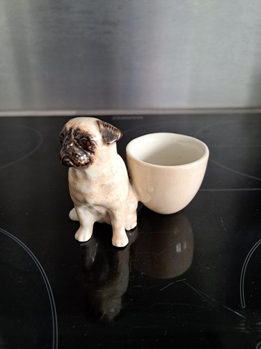 Gorgeous pug with egg cup - gorgeous,
