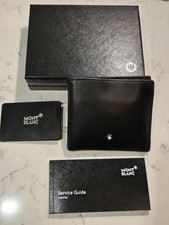 BMW Genuine Montblanc For BMW Wallet Without Coin Case Holder Black Box And...