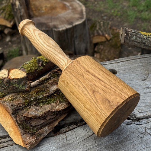 Wooden mallet for woodworking - wooden,