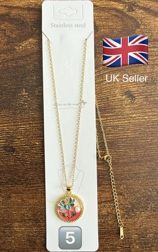 Vintage floral enamel necklace - enamel,