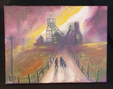 Original Colliery Oil Painting