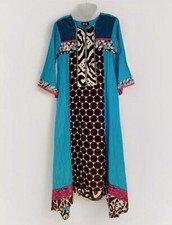 Pakistani Designer ZAHRA AHMAD Original Dress - Med EUC