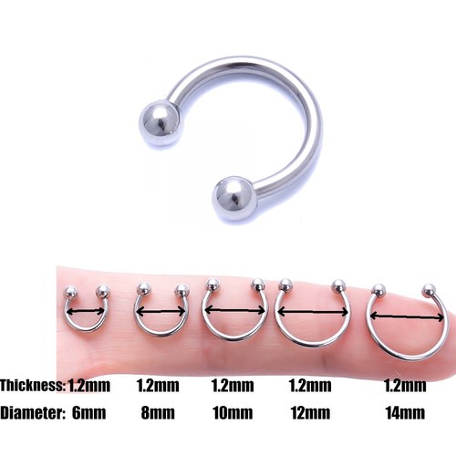 Surgical steel horseshoe - surgical,