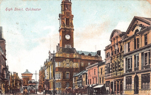 Postcard high street - -,