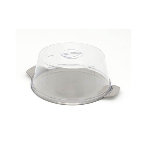 Stainless steel cake plate - 12",