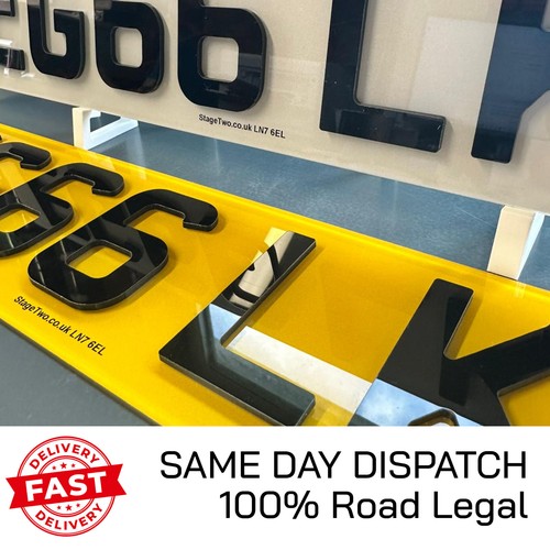 3mm gloss number plates - number,