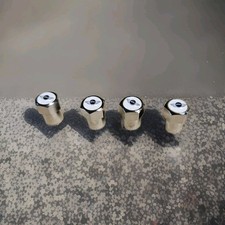 For Mini Cooper White Valve Dust Caps x 4