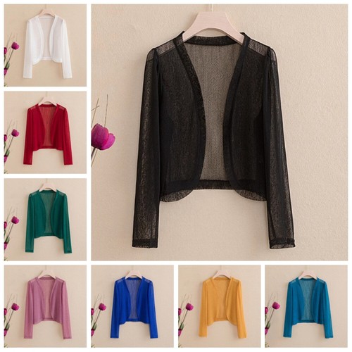 Women sheer jacket - sheer, cardigan