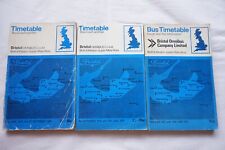 1970 & 1972 Bristol National Bus Timetable x3 Bath Weston Super Mare Somerset