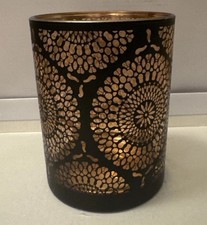 Copper Cut Out Hurricane Tealight Holder for those cosy nights in. Pre-loved