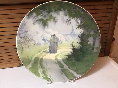 Antique glazed ceramic - glazed, charger