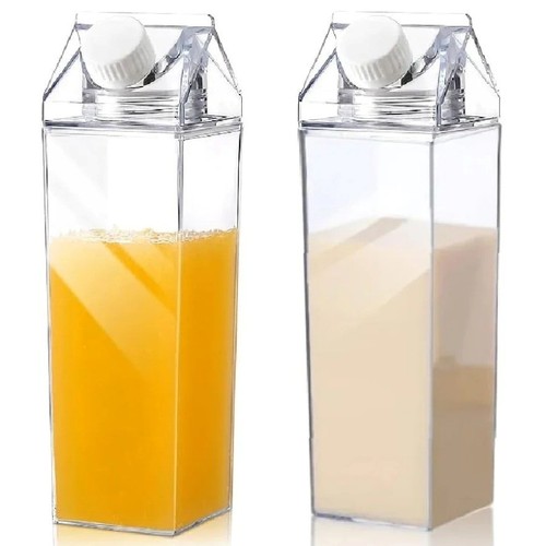 Leakproof square plastic milk - square,