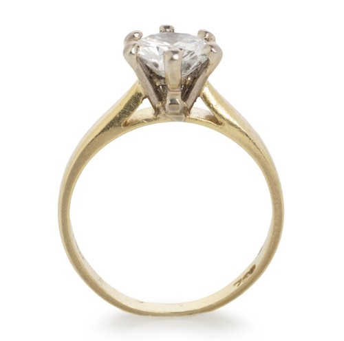 18ct diamond solitaire ring - diamond,