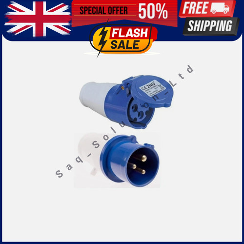 16a 240v blue pin - 16a, caravan