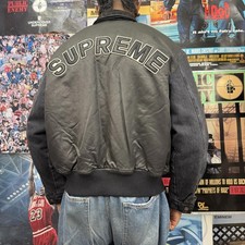 SUPREME SS23 DENIM SLEEVE MA-1