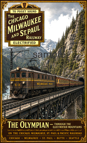 The olympian railroad train - the,