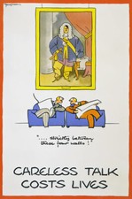 WB25 Vintage WW2 Careless Talk