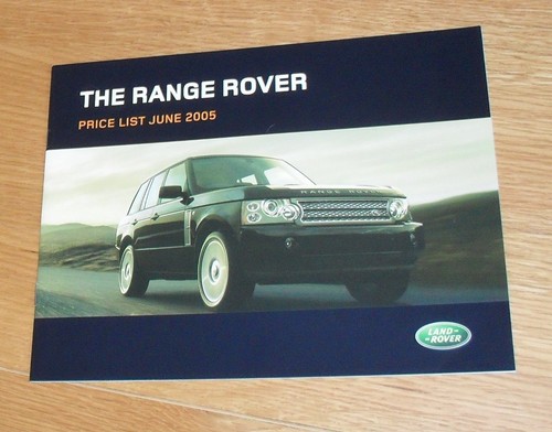 Range rover price list - price,
