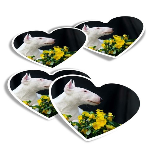 Heart stickers english - 4x,