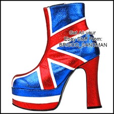 Fridge Fun Refrigerator Magnet UNION JACK SPICE GIRLS SHOE (ENGLAND BRITAIN)