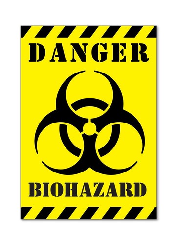 Danger biohazard car van - biohazard,
