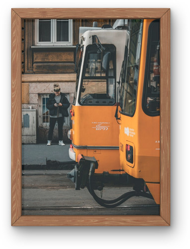 Budapest yellow tram - budapest,
