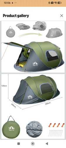 Night cat man pop - up, tent