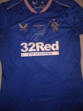 James Tavernier Signed Rangers Fc Champions 55 Shirt