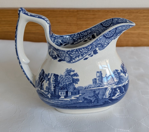 Spode blue italian cream milk - blue, cream/milk