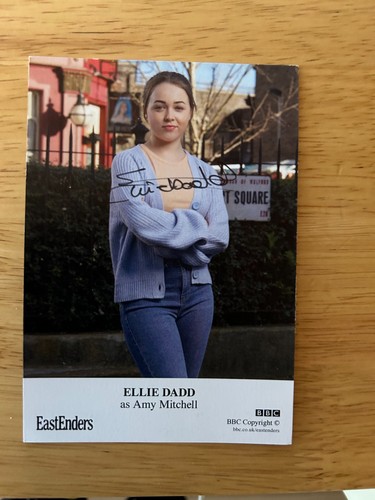 Eastenders signed card ellie - eastenders,