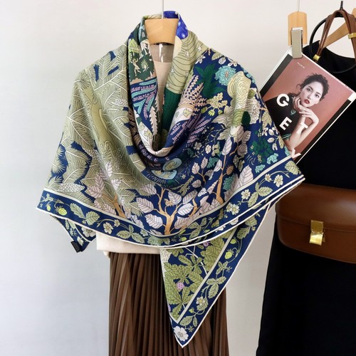 Double face wool silk - face, scarf