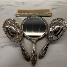 Vintage Art Deco Vanity Set 4x