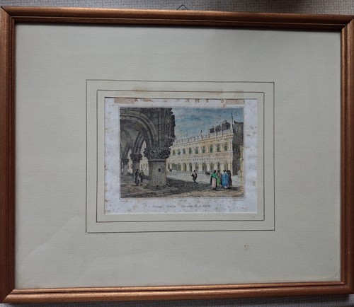 Framed engraving venice - framed,