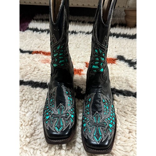 Cowgirl western leather boots - cowgirl,