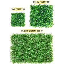 48x artificial boxwood hedge - boxwood,