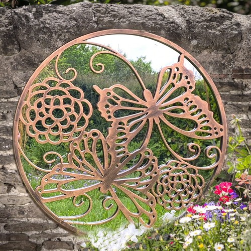 Garden wall mirror tree - garden,
