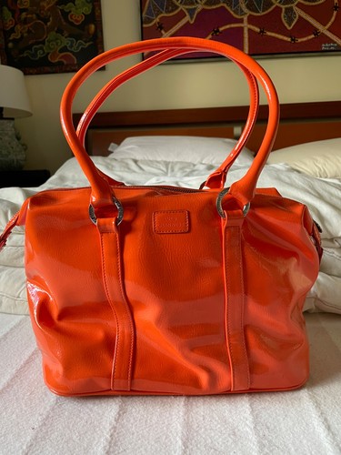 Lulu guiness patent orange bag - lulu,