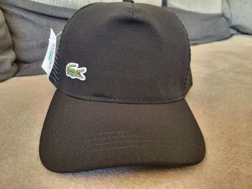 Lacoste black baseball cap - lacoste,